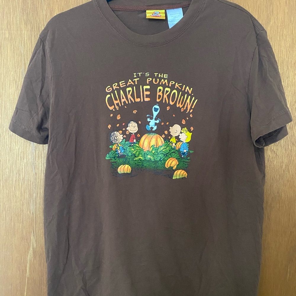 Peanuts Vintage Brown 'Great Pumpkin' T-Shirt